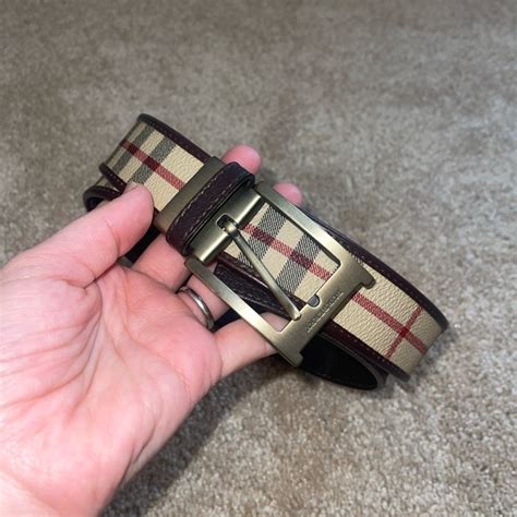 burberry haymarket belt|burberry original belt.